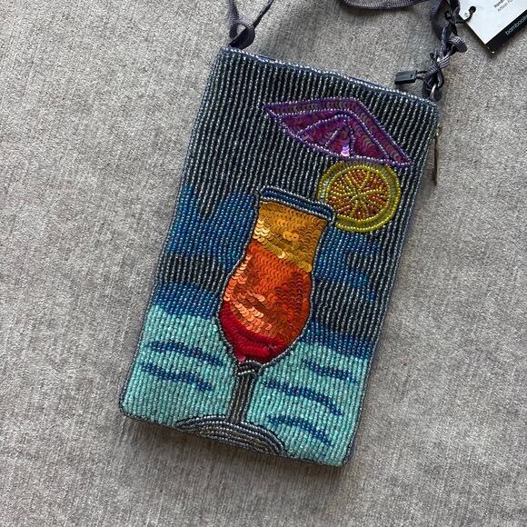 NWT Bamboo Trading Company Beaded Club Bag - Picture 2 of 7